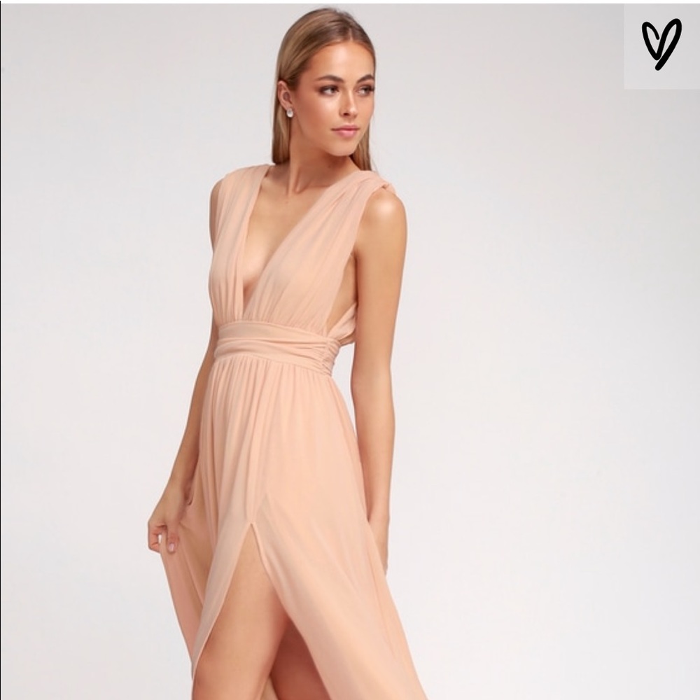 Semi formal light pink dress NWT